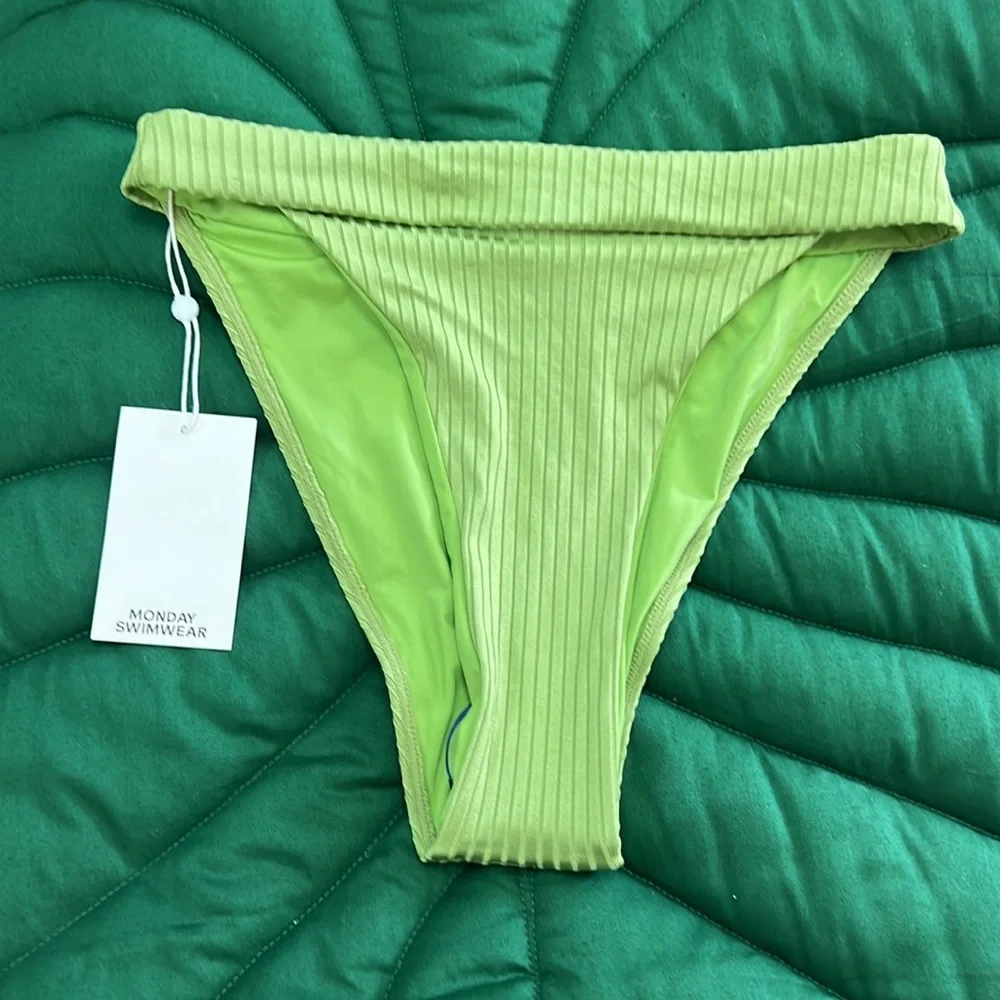 NWT Monday Swimwear Bikini set. Barbados Top (L), Argentina bottom (S). Pear